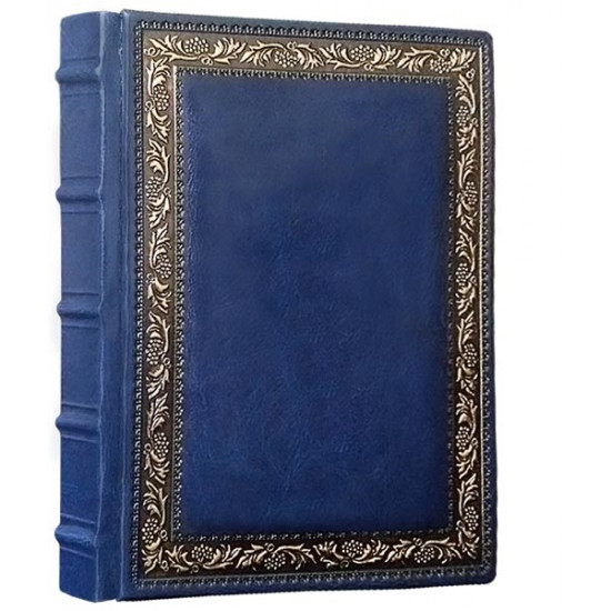 Faux leather diary Presidential blue 400 pages A5 Maple