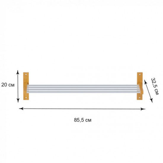 Shoe stand Fenster BR-01 Beech