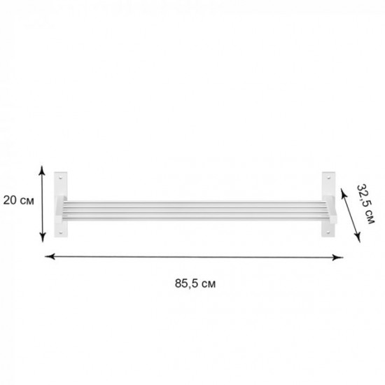 Shoe stand Fenster BR-01 White