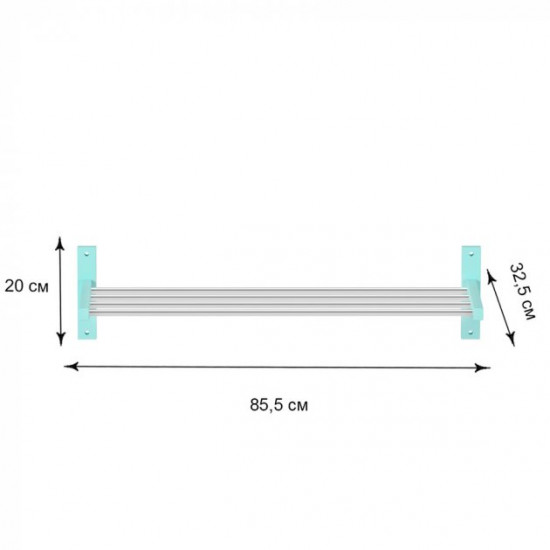 Shoe stand Fenster BR-01 Turquoise