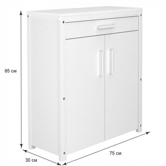 Shoe cabinet Fenster NVD-11 White