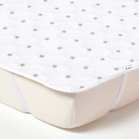 Quilted mattress cover Cosas 90x200 StarGrey (4822052055328)