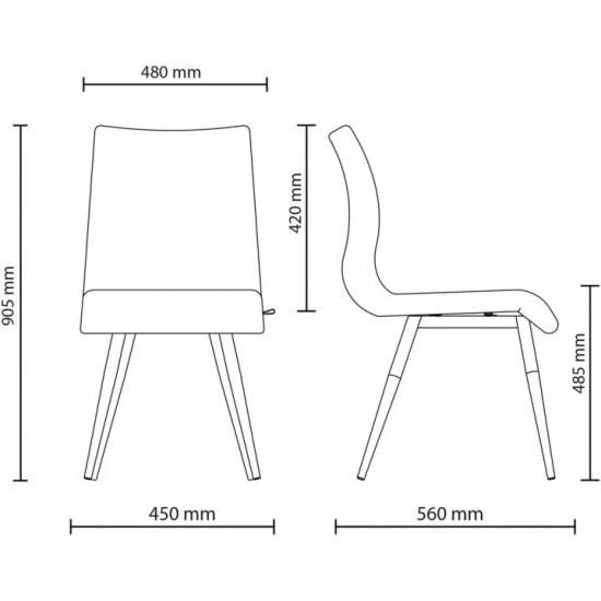 Chair Nowy Styl LUIS HN ordf ANTR (BOX-1) SORO-23 Beige