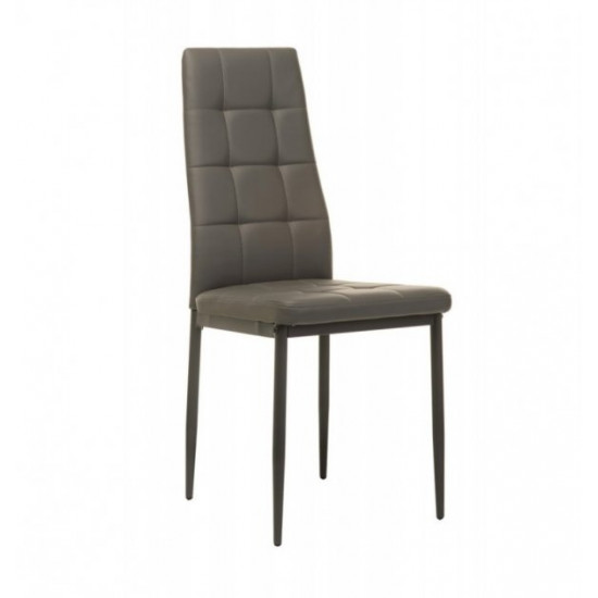 Chair for kitchen, cafe, bar artificial leather + metal N-66-2 Vetro Mebel Gray