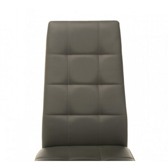 Chair for kitchen, cafe, bar artificial leather + metal N-66-2 Vetro Mebel Gray