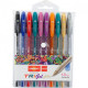 Gel pen Unimax Trigel Glitter 10 colors 1mm (UX-142)