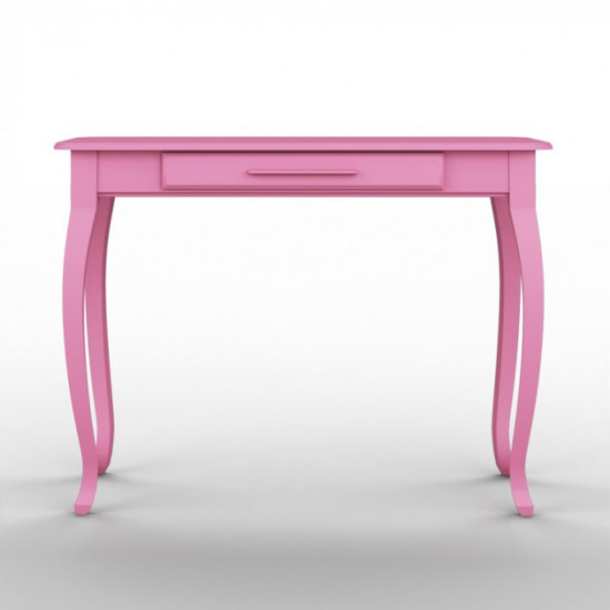 Dressing table with mirror and bench Fenster Bolonia Pink