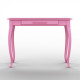 Dressing table with mirror and bench Fenster Bolonia Pink