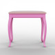 Dressing table with mirror and bench Fenster Bolonia Pink