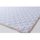 Merino wool mattress cover 120x200 Goodnight Store color Blue / White with blue stripes