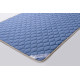 Merino wool mattress cover 200x200 Goodnight Store color Blue / White with blue stripes