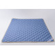 Merino wool mattress cover 140x200 Goodnight Store color Blue / White with blue stripes