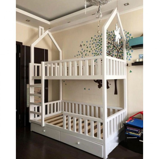 Bunk house-bed Chateau Plus color white