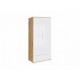 Two-door hinged wardrobe in a children's room made of Zlata chipboard SZF2D1S Gerbor