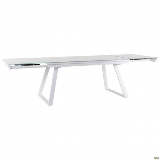 AMF dining table folding Frank white/glass Snow white 547226