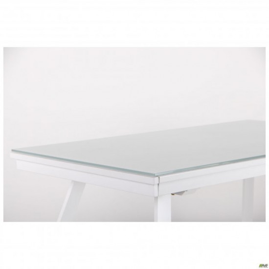 AMF dining table folding Frank white/glass Snow white 547226