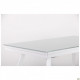 AMF dining table folding Frank white/glass Snow white 547226