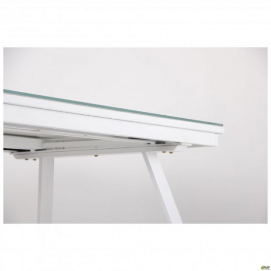 AMF dining table folding Frank white/glass Snow white 547226