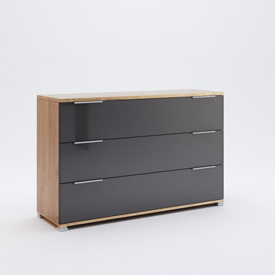 Bedroom cabinet furniture Miro-Mark Ramona modern Craft oak/lava (44121)