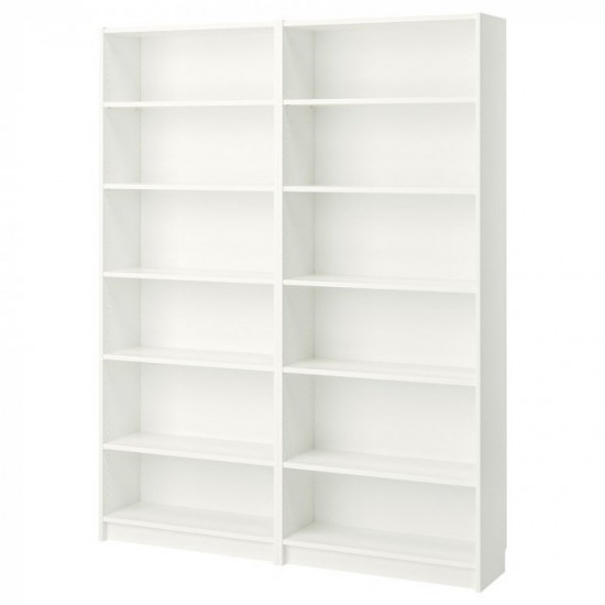 Bookcase IKEA BILLY 160x28x202 cm white (790.178.37)