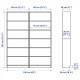 Bookcase IKEA BILLY 160x28x202 cm white (790.178.37)