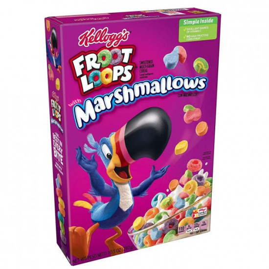  Сухой завтрак Froot Loops with marshmallows с фруктовым вкусом 297 г