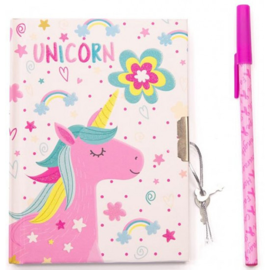 Children's notebook Malevaro in gift box with pen Cute unicorn (641956-A) (6931164701356)