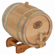 Oak barrel 5 l for wine, cognac (galvanized hoop) Bonpos - (BDOC5)