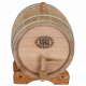 Oak barrel 5 l for wine, cognac (galvanized hoop) Bonpos - (BDOC5)