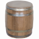 Oak barrel 5 l for wine, cognac (galvanized hoop) Bonpos - (BDOC5)