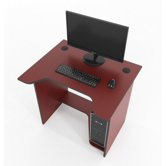 Sputnik Zeus gaming table burgundy with black edge