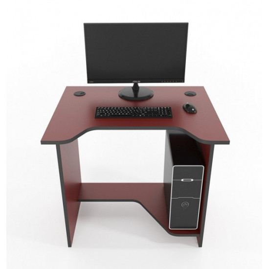 Sputnik Zeus gaming table burgundy with black edge