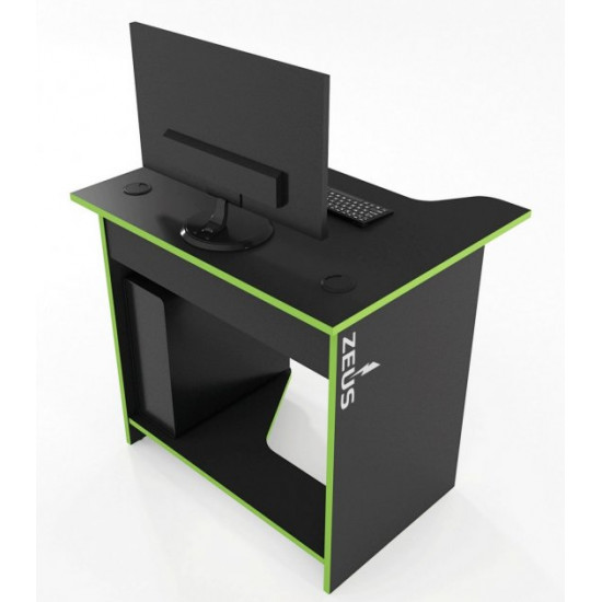 Gaming table Sputnik Zeus black/lime