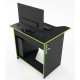 Gaming table Sputnik Zeus black/lime