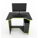 Gaming table Sputnik Zeus black/lime