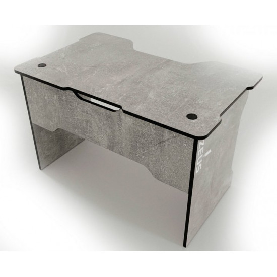 Gaming table Tron chipboard Zeus concrete with black edge