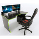 Gaming table Tron chipboard Zeus black/lime