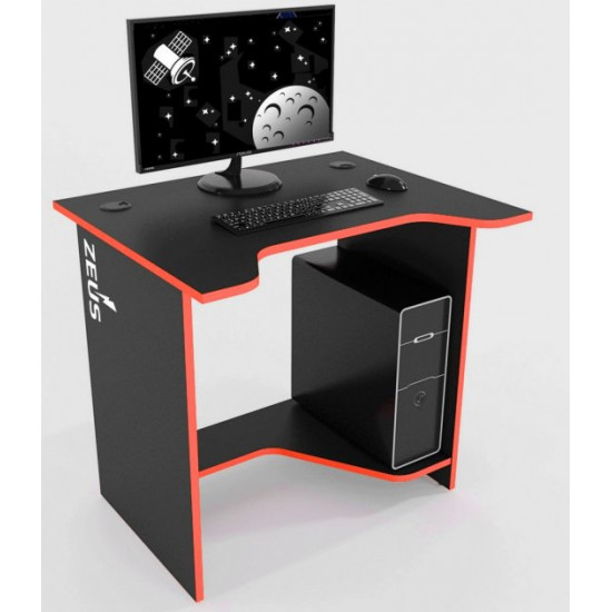 Gaming desk Sputnik Zeus black/red