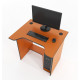 Gaming desk Sputnik Zeus orange with black edge