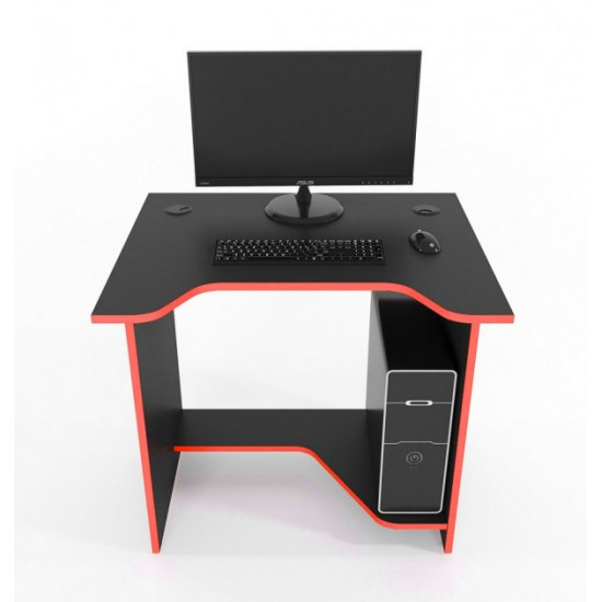 Gaming desk Sputnik Zeus black/red