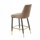 Bar stool corduroy + painted metal B-128 Vetro Mebel Mocha