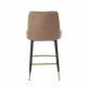 Bar stool corduroy + painted metal B-128 Vetro Mebel Mocha