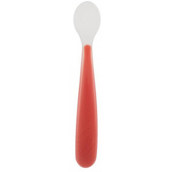 Silicone spoon Chicco 6m+ Red, 1 pc. (06828.71)