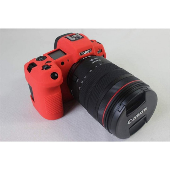 Protective silicone case for Canon EOS R cameras - red