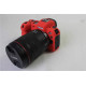 Protective silicone case for Canon EOS R cameras - red