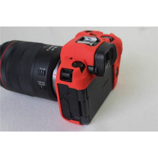 Protective silicone case for Canon EOS R cameras - red