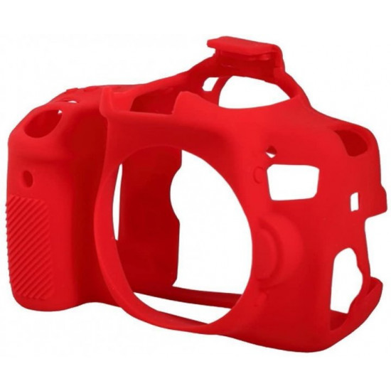 Protective silicone case for Canon EOS 750D cameras - red