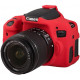 Protective silicone case for Canon EOS 750D cameras - red