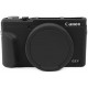 Protective Silicone Case with Cover for CANON G5X Mark II Cameras - Black