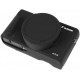 Protective Silicone Case with Cover for CANON G5X Mark II Cameras - Black